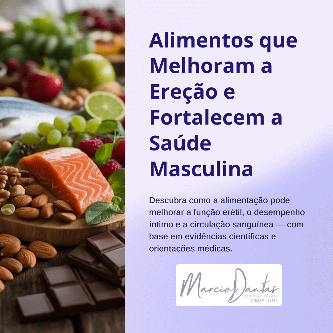 Alimentos que Melhoram a Ereção e Fortalecem a Saúde Masculina - Clínica Dr. Marcio Dantas de Menezes - São Paulo