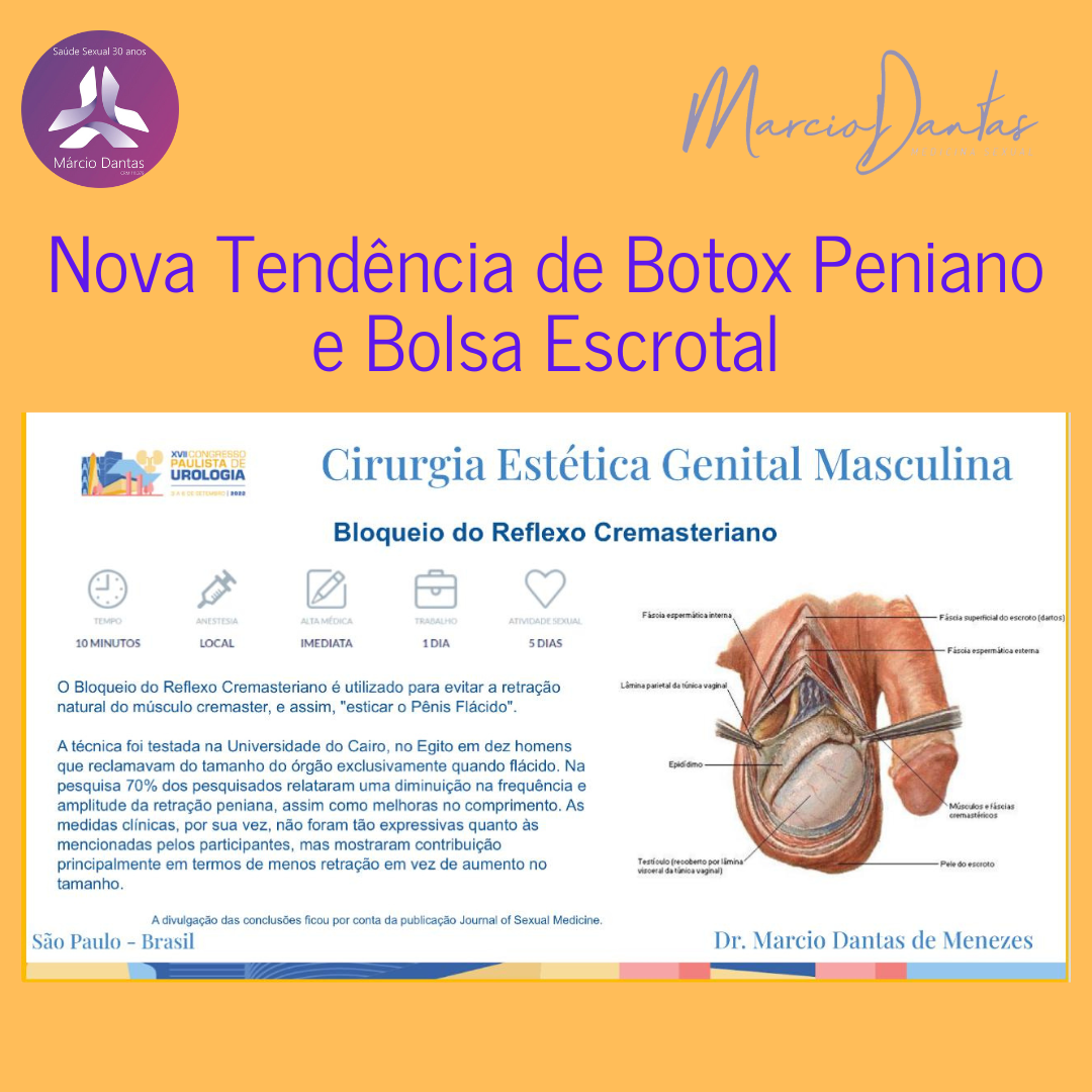 Nova Tendência de Botox Peniano e Bolsa Escrotal