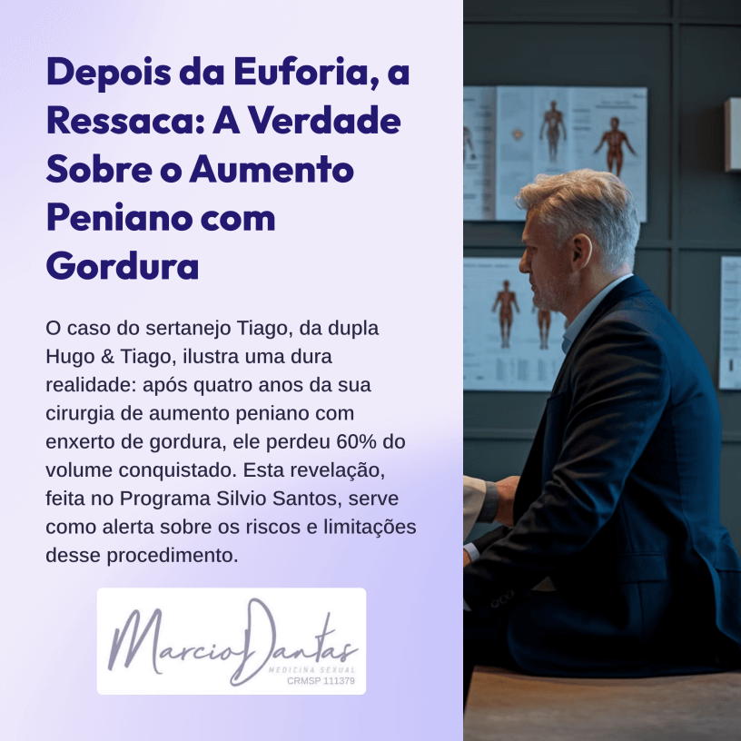 O Que Ninguém Te Conta Sobre o Aumento Peniano com Gordura Dr. Marcio Dantas de Menezes